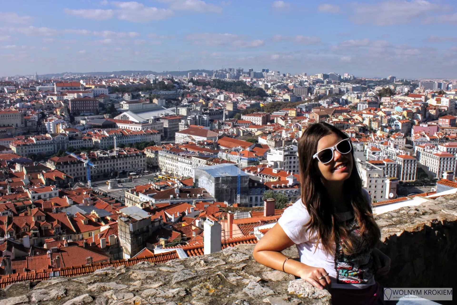 Panorama z Zamku Świętego Jerzego w Lizbonie