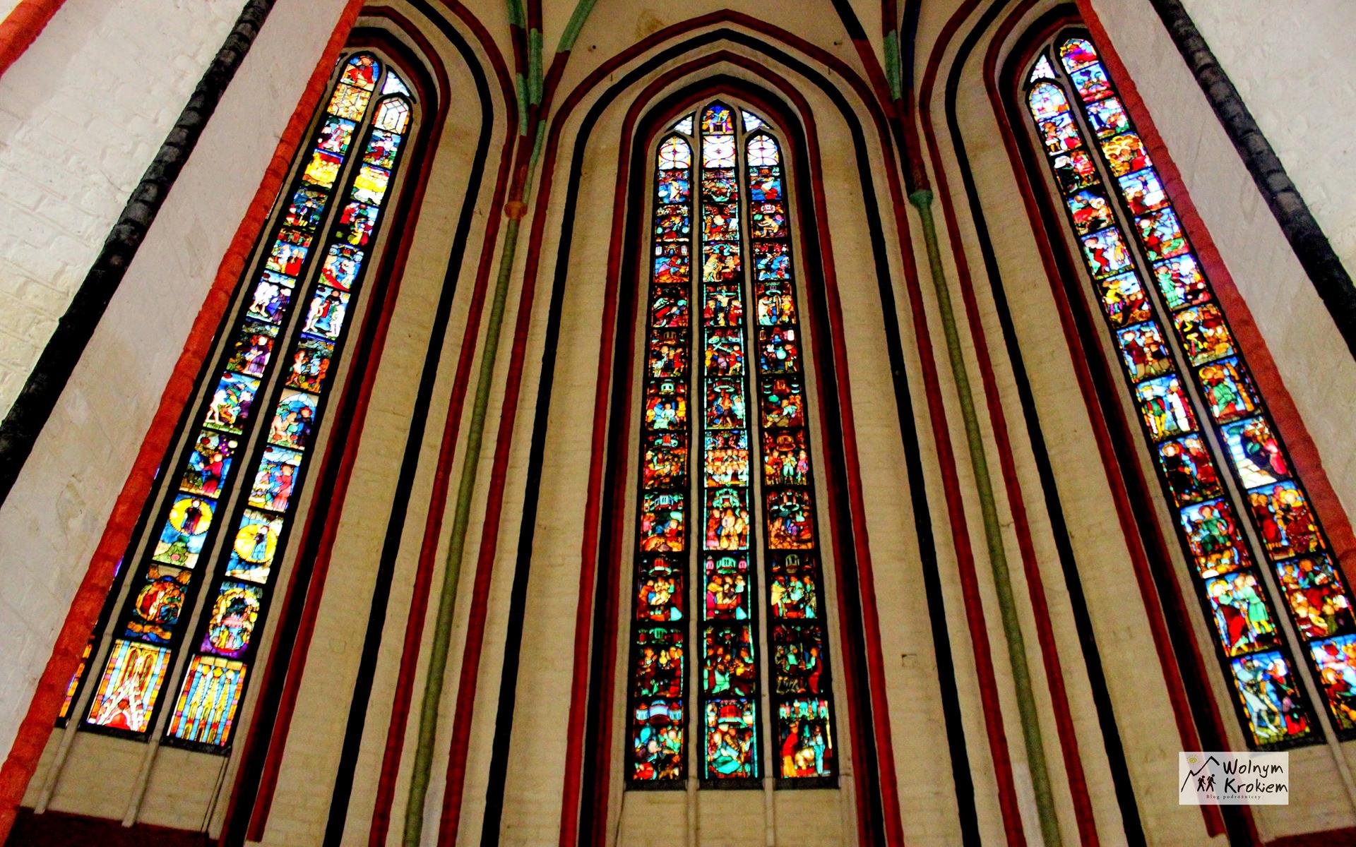 Frankfurt nad Odrą witraże w kościele Najświętszej Maryi Panny