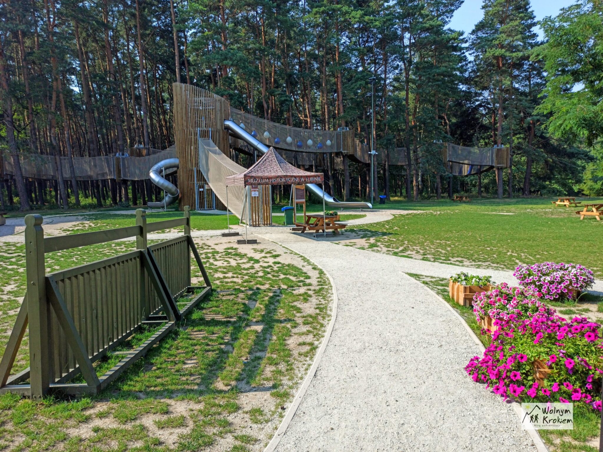 Park Leśny w Lubinie - darmowy park linowy, muzeum historii i dawna strzelnica artylerii