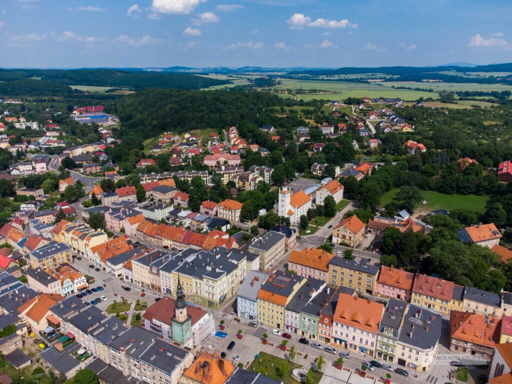 Widok na miasto Bolków