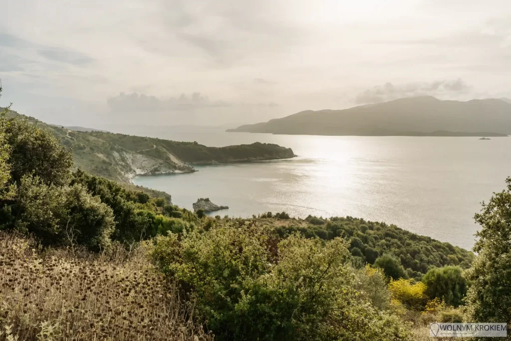 Widok na Korfu z Klasztoru św. Jerzego Saranda / Ksamil