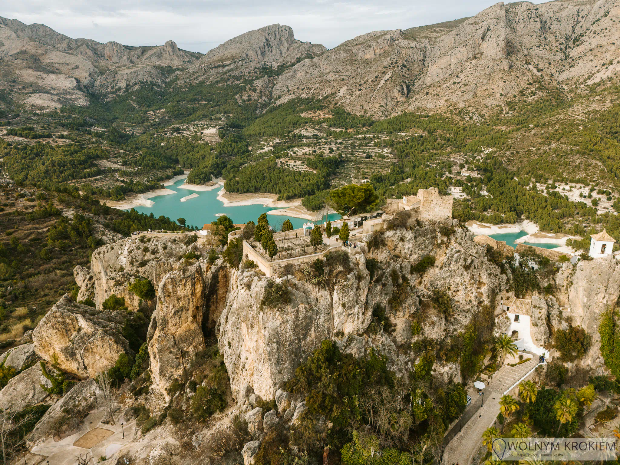 Zamek w Guadalest w Costa Blanca